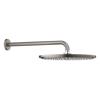 GROHE Rainshower hoofddoucheset: hoofddouche Ø31cm met douchearm wandmontage 38cm brushed hard graphite