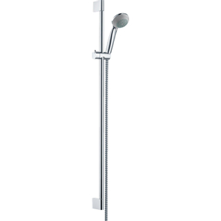 Hansgrohe Crometta 85 Unica glijstangset inclusief Crometta 85 handdouche 1 jet 90cm chroom