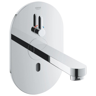 GROHE Eurosmart Cosmopolitan E afbouwdeel v wandkraan met uitloop 17cm met menging met tranformator 230V chroom OUTLET