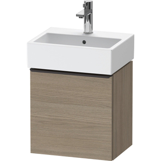 Duravit D-Neo wastafelonderkast 43.4x44x32.2cm Linksdraaiend 1 deur Eiken (terra) Mat