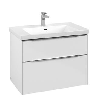 Villeroy & Boch Subway 3.0 wastafelonderkast 77.2x57.9cm 2 lades Brilliant white