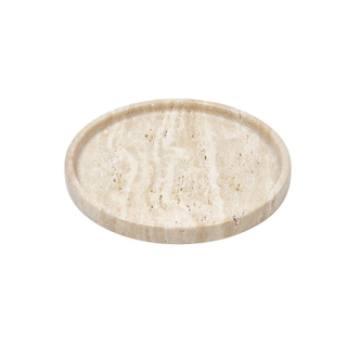 Wellmark Round Travertine tray schaal 27cm Rond Beige