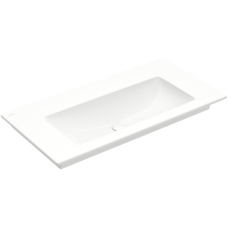 Villeroy en Boch Venticello meubelwastafel met wasbak midden zonder kraangat 100x50cm met overloop wit