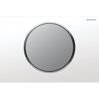 Geberit Sigma10 bedieningplaat met frontbediening voor toilet 24.6x16.4cm wit