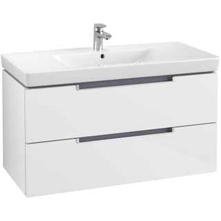 Villeroy & boch Subway 2.0 wastafelonderkast 98.7x52x44.9cm Wit glans