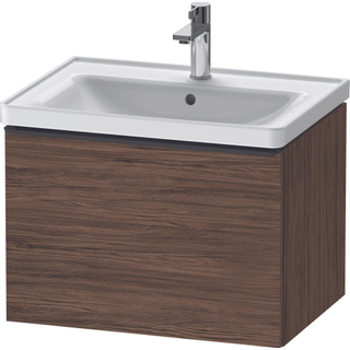 Duravit D-Neo wastafelonderkast 63.4x44x45.2cm 1 lade met softclose Noten (donker) Mat