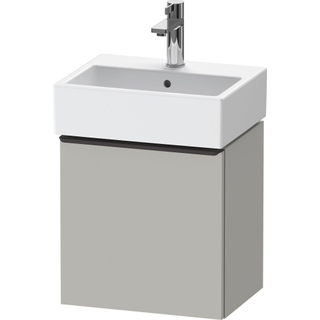 Duravit D-Neo wastafelonderkast 43.4x44x32.2cm Linksdraaiend 1 deur Betongrijs Mat