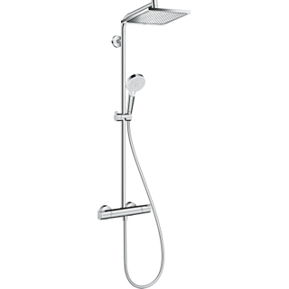 Hansgrohe Crometta e 240 1jet showerpite met thermostaat ecosmart chroom