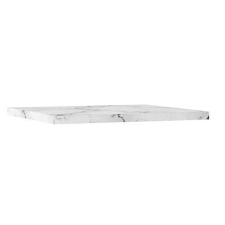 Crosswater Glide II Wastafelblad - 60x45x2.5cm - Carrara - Marble effect