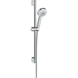 Hansgrohe Crometta 100 glijstangset met Crometta 100 Multi handdouche 65cm met MetaflexC doucheslang 160cm wit/chroom