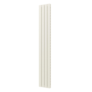 Plieger Cavallino Retto designradiator verticaal dubbel middenaansluiting 2000x298mm 905W wit structuur