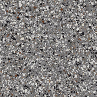 vtwonen terrazzo Vloer- en wandtegel 60x60cm Gerectificeerd mat lead flakes