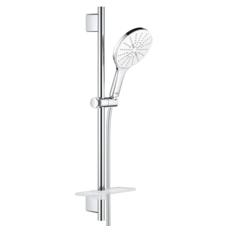 GROHE QuickFix Vitalio glijstangset met zeepschaal en 3 standen ronde handdouche chroom