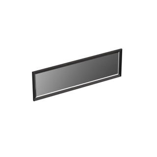 Forzalaqua Reno 2.0 spiegel 160x50cm Rechthoek zonder verlichting met frame Massief Eiken Black oiled