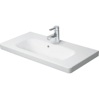 Duravit DuraStyle meubelwastafel Compact met overloop met 1 kraangat 78.5x40cm wit