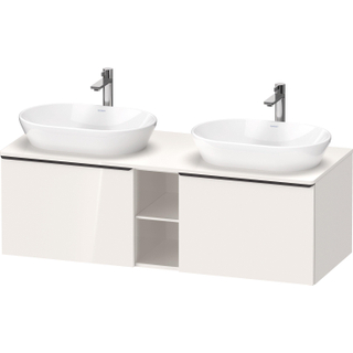 Duravit D-Neo wastafelonderkast 140x45.9x55cm 2 lades wit Hoogglans