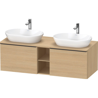 Duravit D-Neo wastafelonderkast 140x45.9x55cm 2 lades Natuur eiken Mat