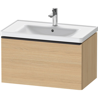 Duravit D-Neo wastafelonderkast 78.4x44x45.2cm 1 lade met softclose Natuur eiken Mat