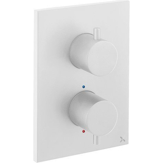 Crosswater MPRO Crossbox Douchekraan Inbouw - thermostatisch - 1 functie - inclusief inbouwdeel - wit mat