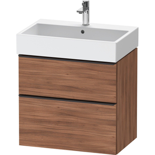 Duravit D-Neo wastafelonderkast 68.4x62.5x44.2cm 1 lade Noten Mat