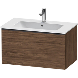 Duravit D-Neo wastafelonderkast 81x44x46.2cm 1 lade Noten (donker) Mat