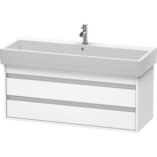 Duravit Ketho Wastafelonderkast 115x44x48cm Standaard greep met softclose spaanplaat wit Mat