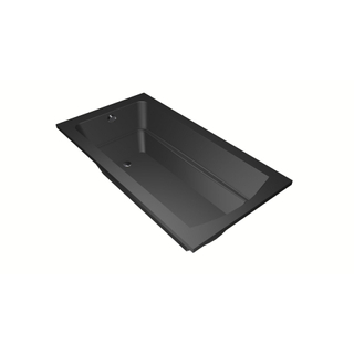 Xenz Bodysize ligbad 170x90x45cm met poten zonder afvoer Acryl Ebony mat (mat zwart/antraciet)