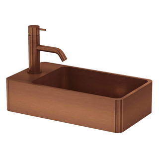 Qisani Vanity 22x40x10cm fontein 1 kraangat met afvoerplug Copper