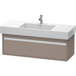 Duravit Ketho Wastafelonderkast 120x45.5x41cm 1 lade Standaard greep met softclose spaanplaat Basalt Mat