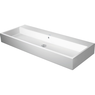 Duravit Vero Air wastafel geslepen zonder kraangat met overloop 120x47cm met WonderGliss wit