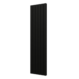 Plieger Cavallino Retto designradiator verticaal dubbel middenaansluiting 1800x450mm 1162W mat zwart