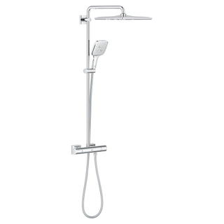 GROHE Rainshower SmartActive Regendoucheset Opbouw -hoofddouche 31cm - handdouche vierkant - thermostatisch - SmartActive - chroom