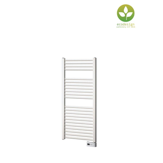 Plieger Palermo-EL III/Fischio elektrische designradiator horizontaal 1111x500mm 500W mat wit - OUTLET UDEN