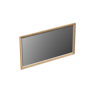 Forzalaqua Reno 2.0 spiegel 140x80cm Rechthoek zonder verlichting met frame Massief Eiken Smoke