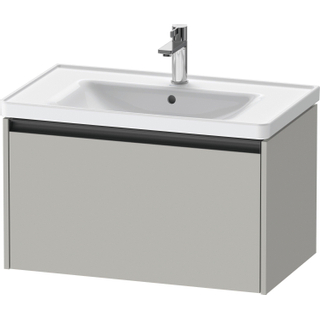 Duravit Ketho 2 wastafelonderbouwkast met 1 lade 78.4x45.5x44cm met greep antraciet betongrijs mat