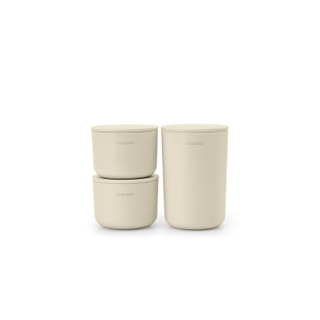 Brabantia ReNew Opbergpotjes Set Van 3 Soft Beige