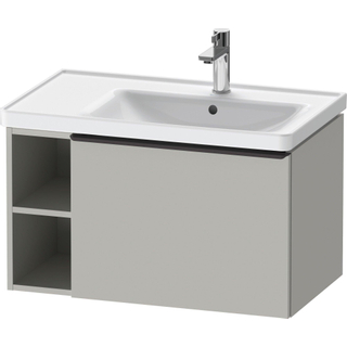 Duravit D-Neo wastafelonderkast 78.4x44x45.2cm 1 lade met softclose Betongrijs Mat