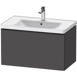 Duravit D-Neo wastafelonderkast 78.4x44x45.2cm 1 lade met softclose Grafiet Mat