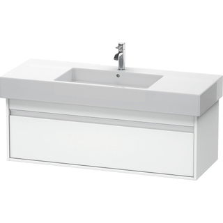 Duravit Ketho Wastafelonderkast 120x45.5x41cm 1 lade Standaard greep met softclose spaanplaat wit Mat