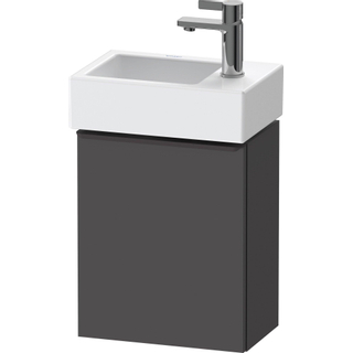 Duravit D-Neo wastafelonderkast 36.4x44x22.2cm Rechtsdraaiend 1 deur Grafiet Mat