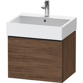 Duravit D-Neo wastafelonderkast 58.4x44x44.2cm 1 lade Noten (donker) Mat