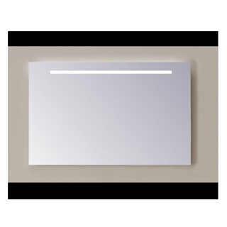 Sanicare Q-mirrors spiegel zonder omlijsting / PP geslepen 80 cm 1 x horizontale strook met warm white leds