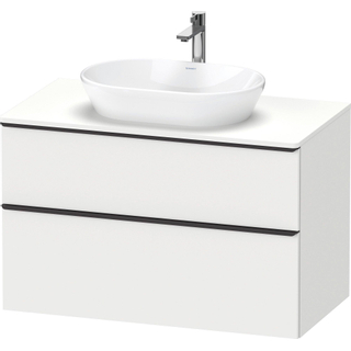 Duravit D-Neo wastafelonderkast 100x66.4x55cm 2 lades wit Mat