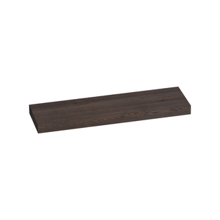 Saniclass Massief eiken wastafelblad 160x50x10cm zonder kraangat Hout Black oak SHOWROOMMODEL