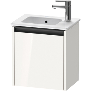 Duravit Ketho 2 fonteinkast met 1 deur 41x29.2x44cm links, met greep antraciet hoogglans wit