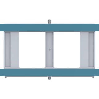 Geberit Sigma70 bedieningsplaat DF ter vrije invulling frontbediend 24x15.8cm t.b.v. Sigma inbouwreservoir 8cm