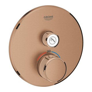 GROHE Grohtherm smartcontrol inbouw douchekraan thermostatisch warm sunset geborsteld