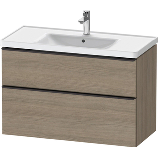 Duravit D-Neo wastafelonderkast 98.4x62.5x45.2cm 2 lades Eiken (terra) Mat