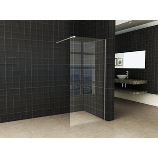 Wiesbaden Slim losse glaswand 160x200cm Helder glas 8mm met anti-kalk coatingzonder profiel en stabilisatiestang