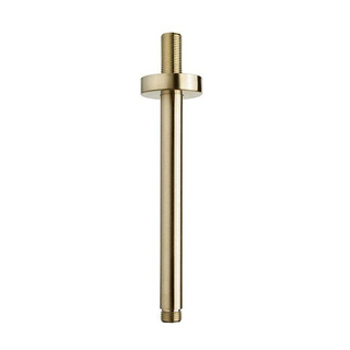 Wiesbaden luxe douche-arm rond plafondbev. 20cm geborsteld messing (goud)